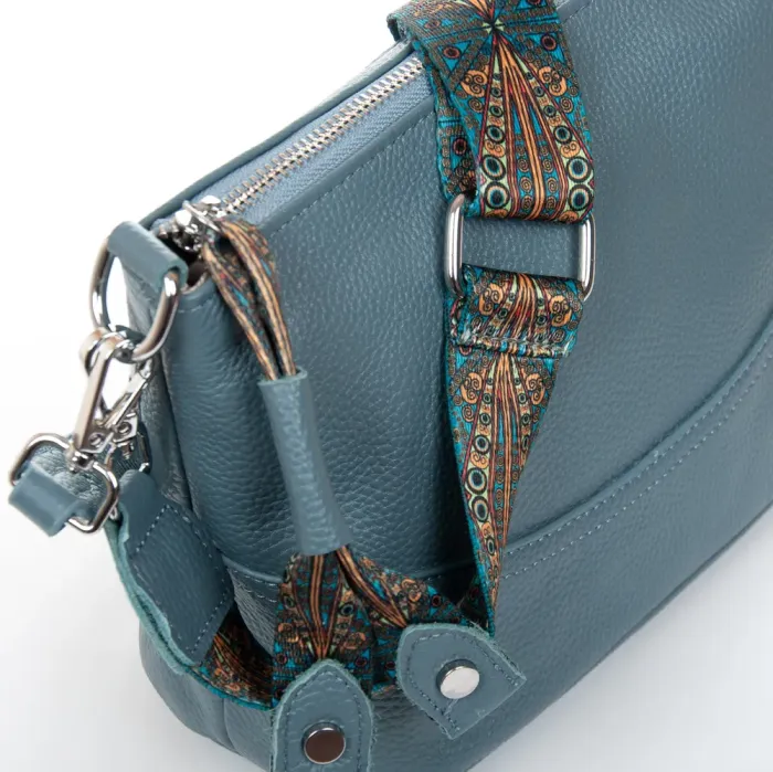 Сумка Женская Классическая кожа ALEX RAI 99120 l.blue
