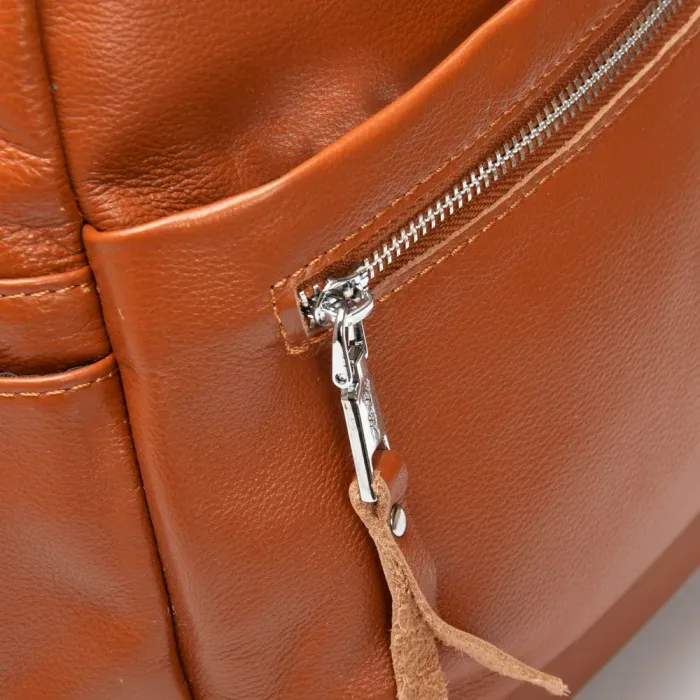 Сумка Женская Рюкзак кожа ALEX RAI 8635-9 camel