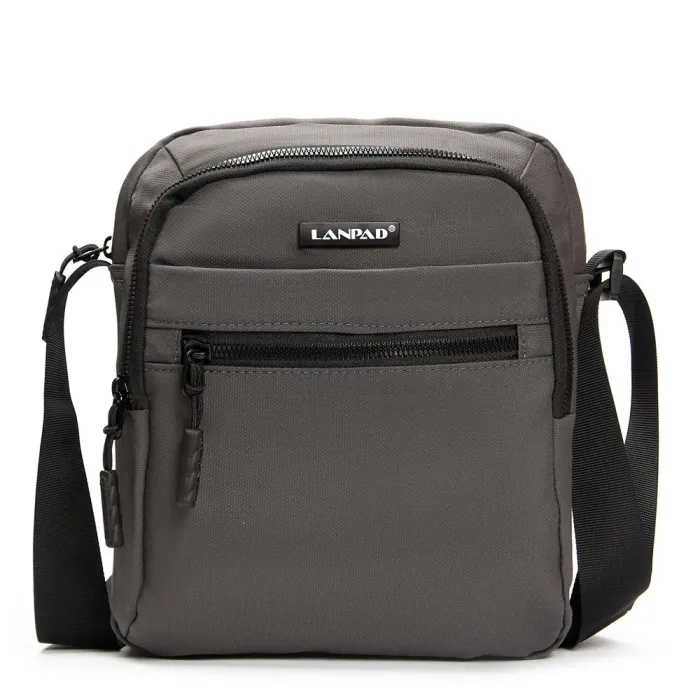 Сумка Мужская Планшет нейлон Lanpad 65370 grey бол