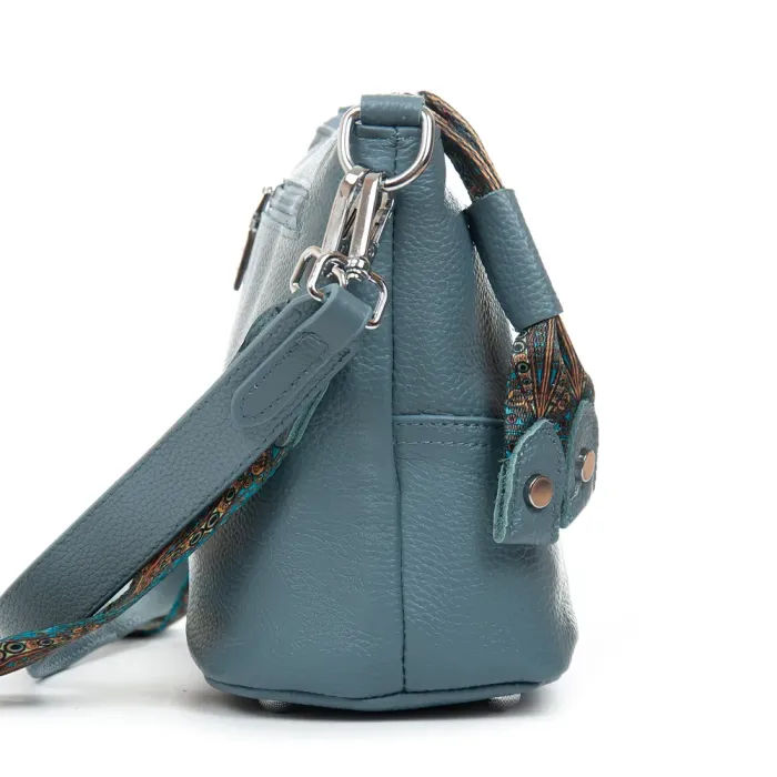 Сумка Женская Классическая кожа ALEX RAI 99120 l.blue