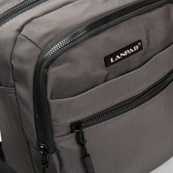 Сумка Мужская Планшет нейлон Lanpad 65370 grey бол