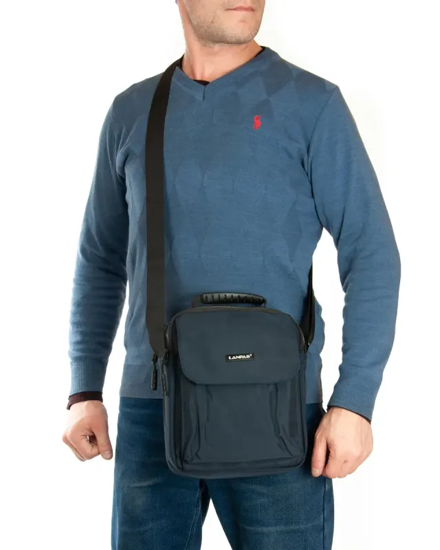 Сумка Мужская Планшет нейлон Lanpad A76811 blue