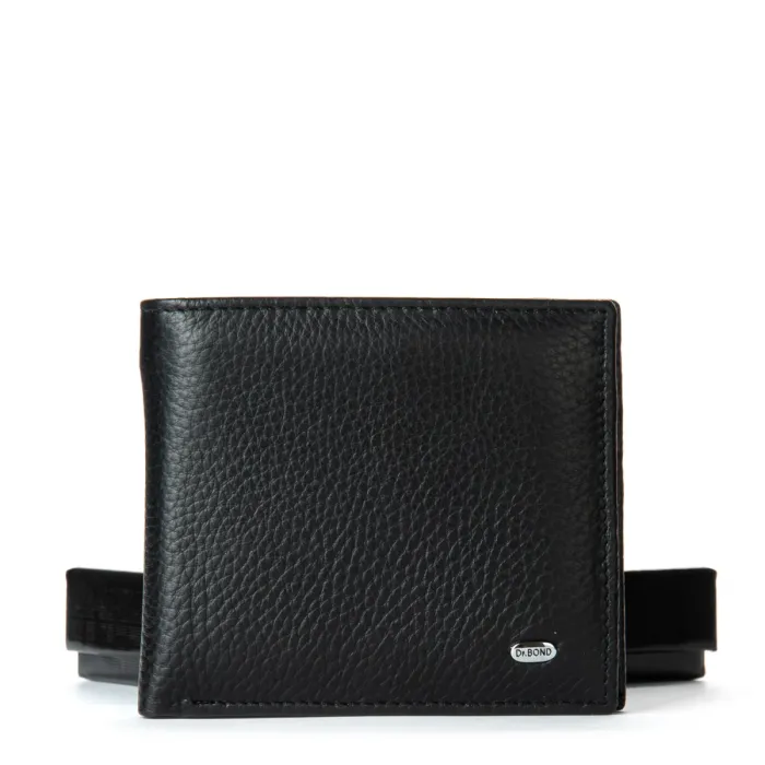Кошелек Classic Мужской кожа DR. BOND MS-44B black