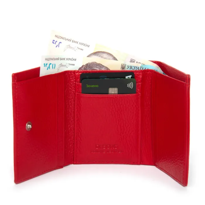 Кошелек Bright Женский кожа DR. BOND WS-6 red