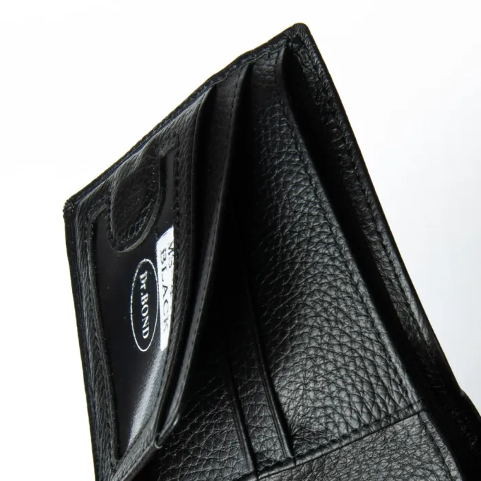 Кошелек Classic Мужской кожа DR. BOND MS-44B black
