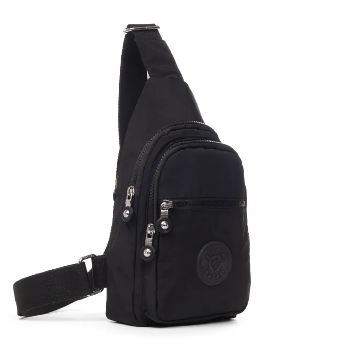 Сумка Женская Текстиль бананка полиамид Jielshi AK-011 black