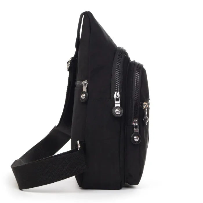 Сумка Женская Текстиль бананка полиамид Jielshi AK-011 black