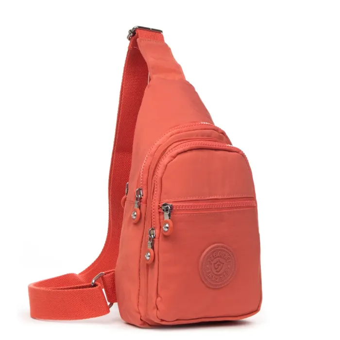 Сумка Женская Текстиль бананка полиамид Jielshi AK-011 orange