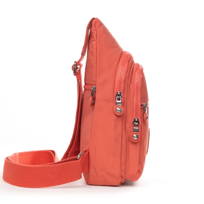 Сумка Женская Текстиль бананка полиамид Jielshi AK-011 orange
