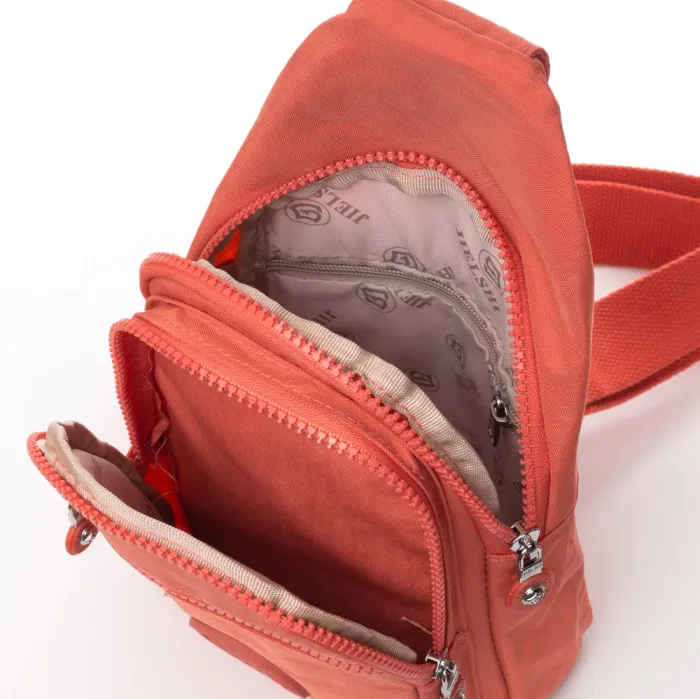 Сумка Женская Текстиль бананка полиамид Jielshi AK-011 orange