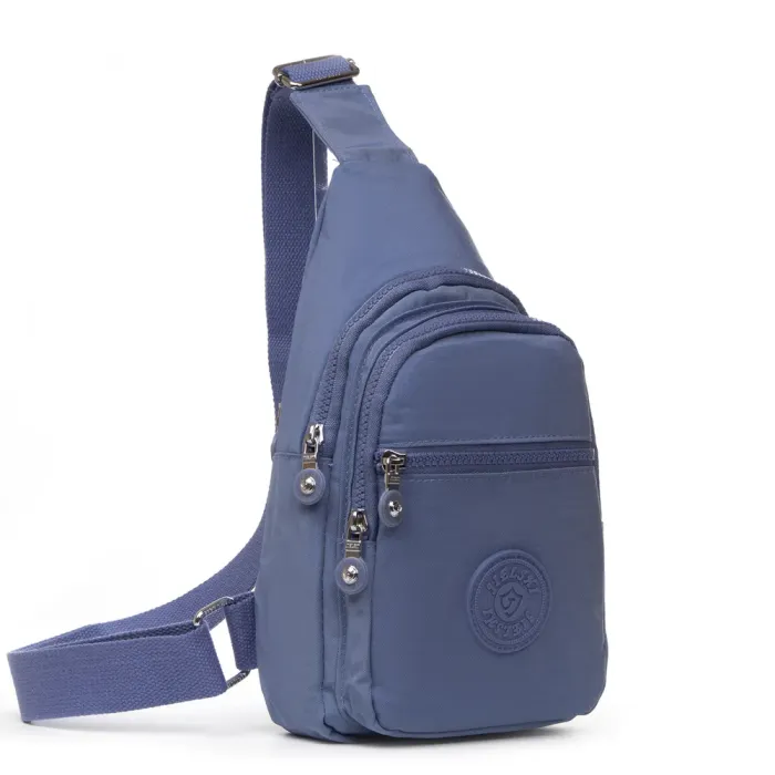 Сумка Женская Текстиль бананка полиамид Jielshi AK-011 l.blue