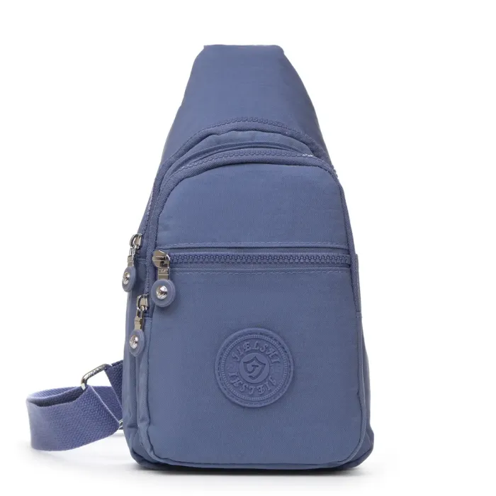 Сумка Женская Текстиль бананка полиамид Jielshi AK-011 l.blue