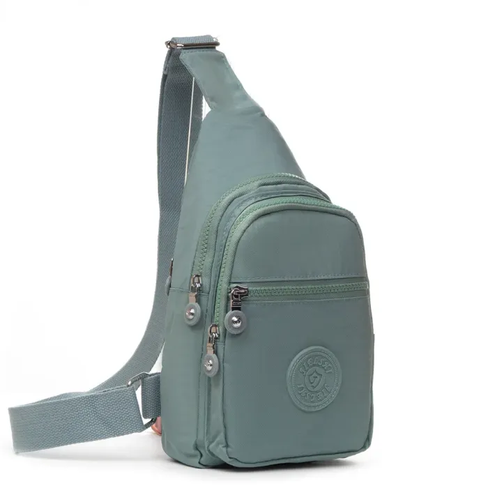 Сумка Женская Текстиль бананка полиамид Jielshi AK-011 b.blue