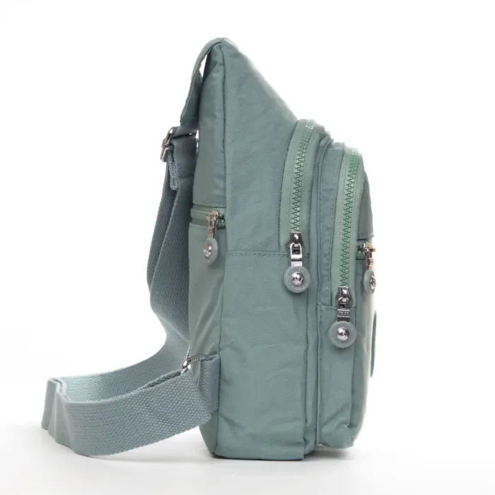 Сумка Женская Текстиль бананка полиамид Jielshi AK-011 b.blue