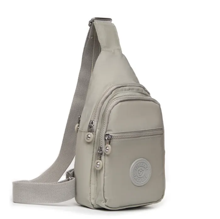 Сумка Женская Текстиль бананка полиамид Jielshi AK-011 beige