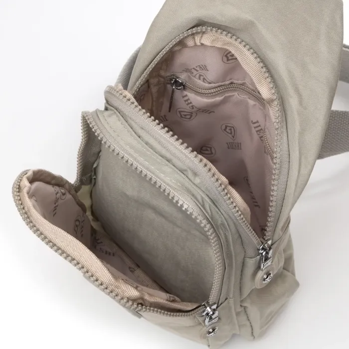 Сумка Женская Текстиль бананка полиамид Jielshi AK-011 beige