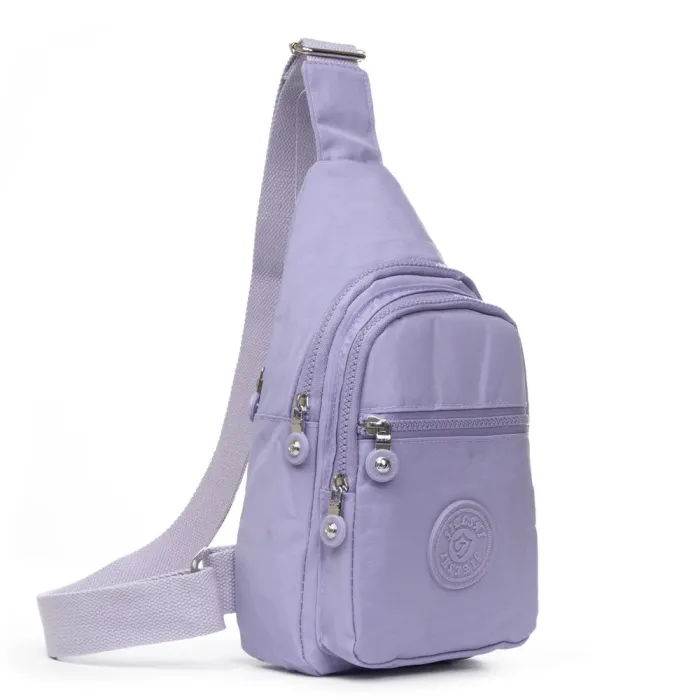 Сумка Женская Текстиль бананка полиамид Jielshi AK-011 l.purple