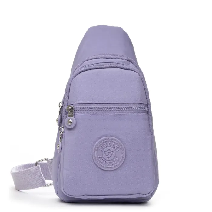 Сумка Женская Текстиль бананка полиамид Jielshi AK-011 l.purple