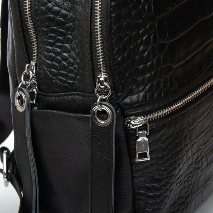 Сумка Женская Рюкзак кожа ALEX RAI 95518-9 black