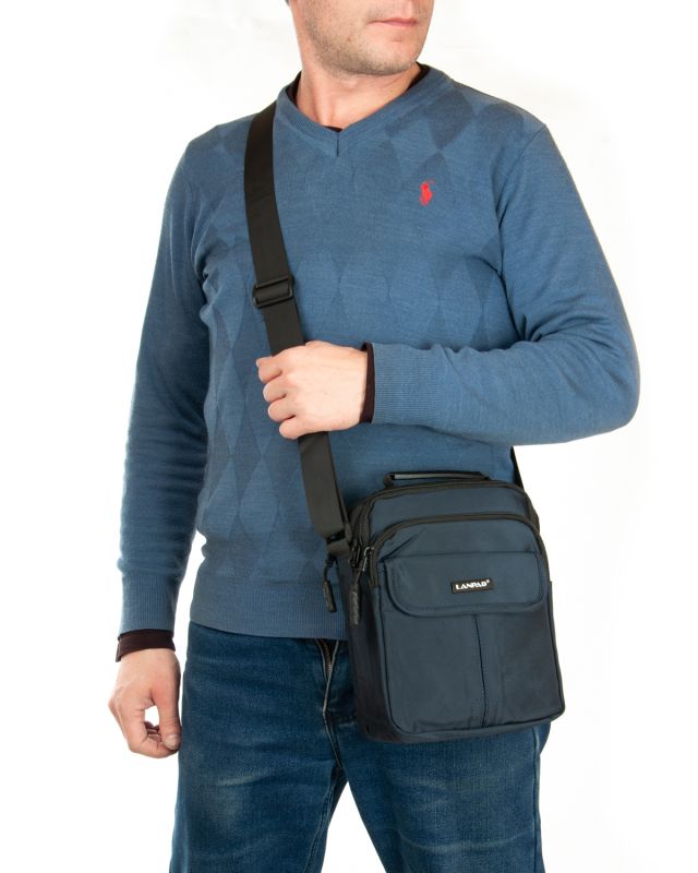 Сумка Мужская Планшет нейлон Lanpad 63743 blue