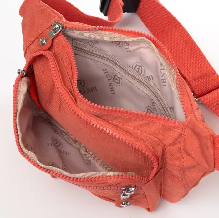 Сумка Женская Текстиль на пояс полиамид Jielshi ZT-002 orange