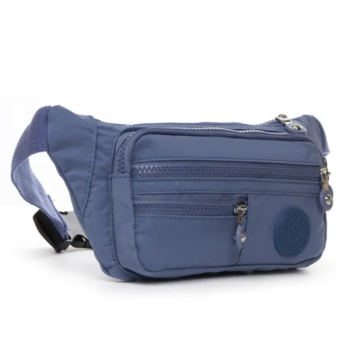 Сумка Женская Текстиль на пояс полиамид Jielshi ZT-002 l.blue