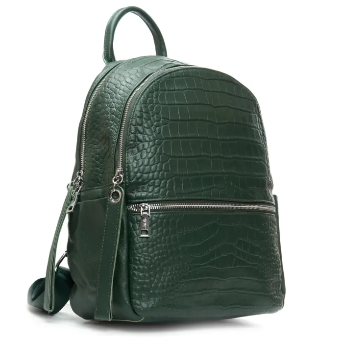 Сумка Женская Рюкзак кожа ALEX RAI 95518-9 green