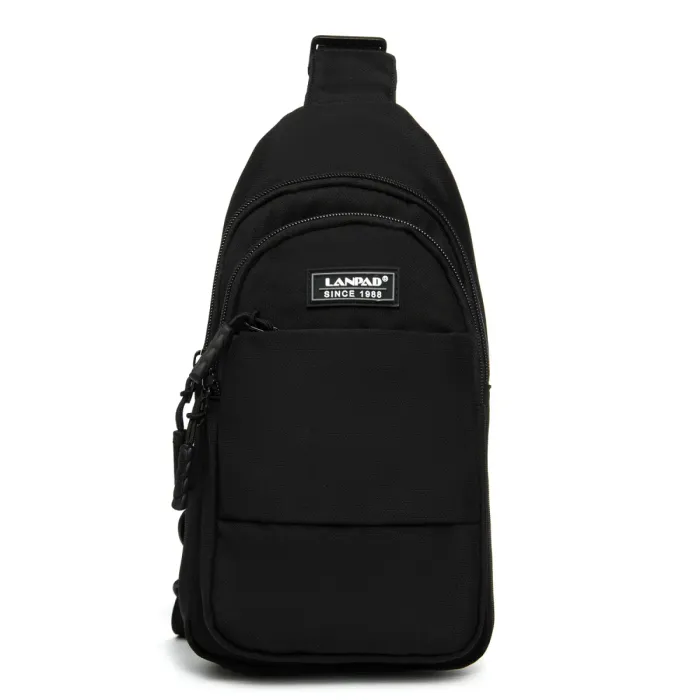 Сумка Мужская На Плечо нейлон Lanpad A4157 black бол
