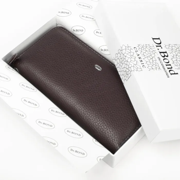 Кошелек Classic Женский кожа DR. BOND W38 brown