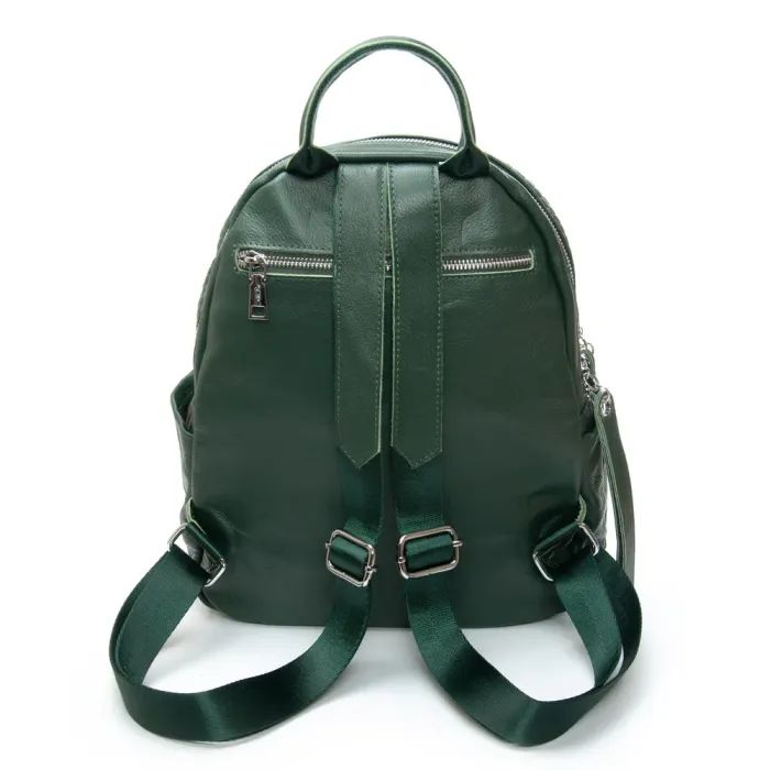 Сумка Женская Рюкзак кожа ALEX RAI 95518-9 green