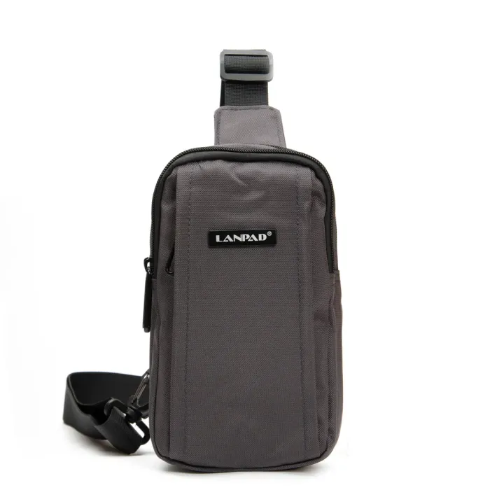 Сумка Мужская На Плечо нейлон Lanpad 6043 gray