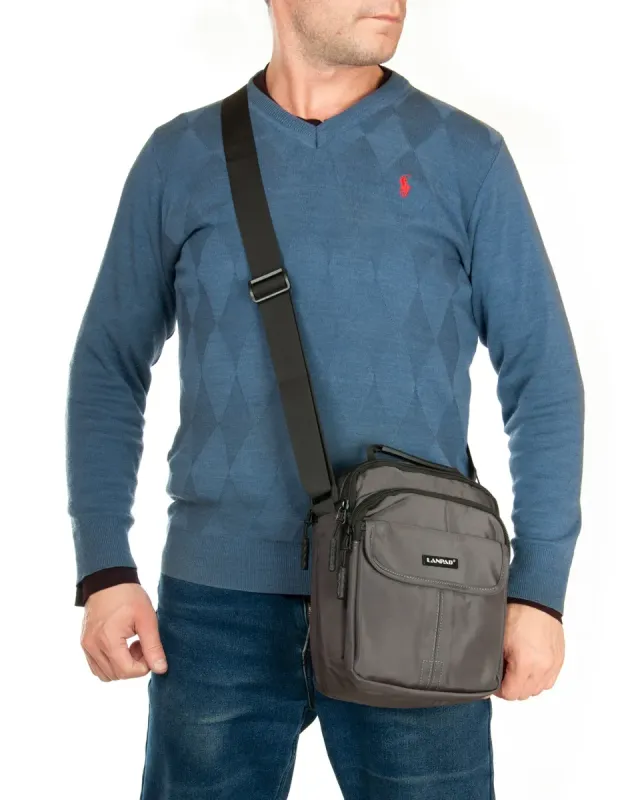 Сумка Мужская Планшет нейлон Lanpad 63743 gray