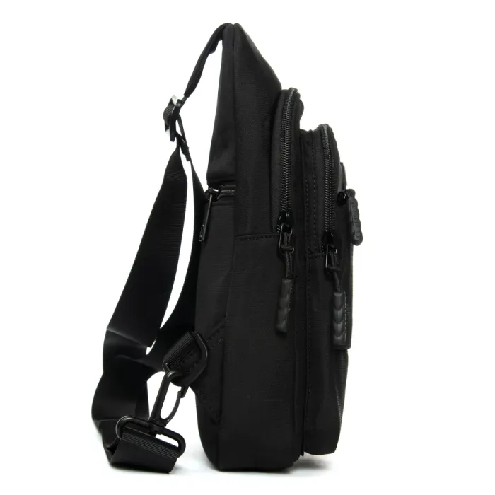 Сумка Мужская На Плечо нейлон Lanpad A4157 black бол