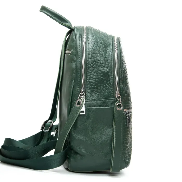 Сумка Женская Рюкзак кожа ALEX RAI 95518-9 green