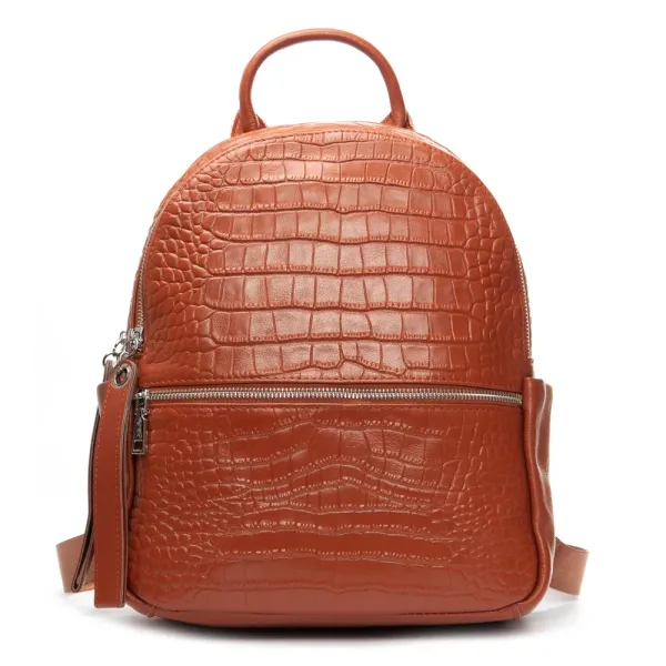 Сумка Женская Рюкзак кожа ALEX RAI 95518-9 camel