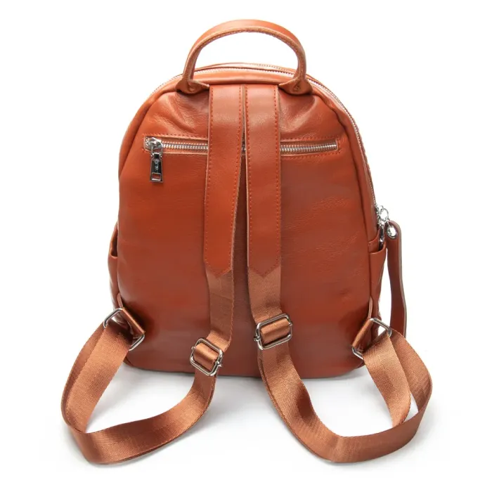 Сумка Женская Рюкзак кожа ALEX RAI 95518-9 camel
