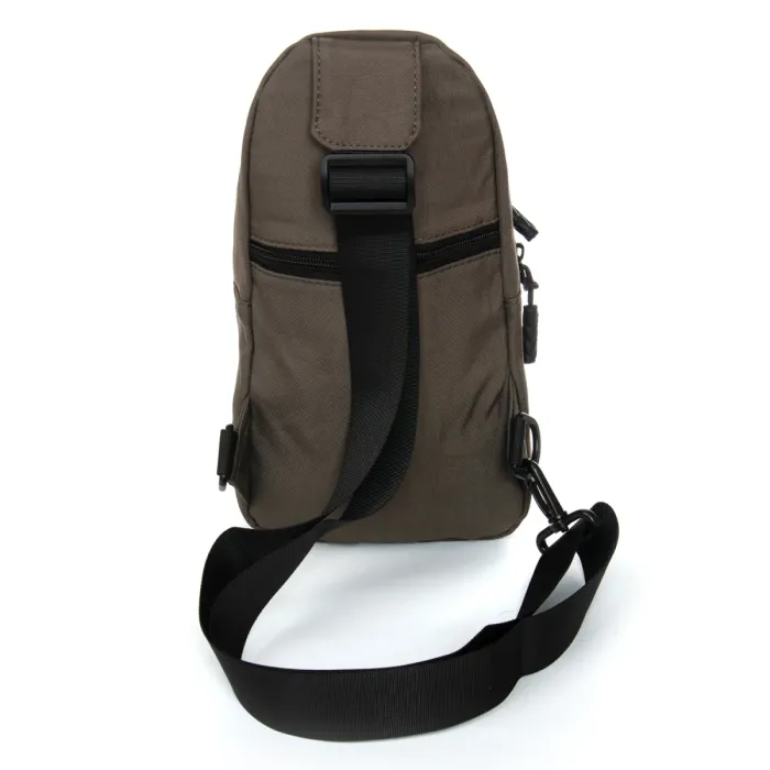 Сумка Мужская На Плечо нейлон Lanpad A4157 brown бол