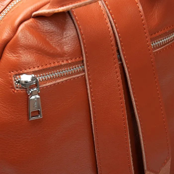 Сумка Женская Рюкзак кожа ALEX RAI 95518-9 camel