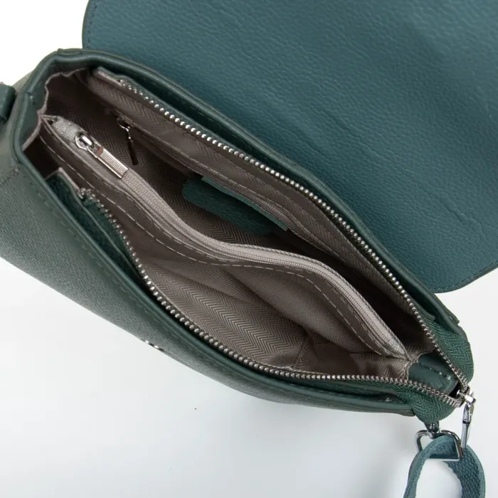 Сумка Женская Классическая кожа ALEX RAI 99121 blue green