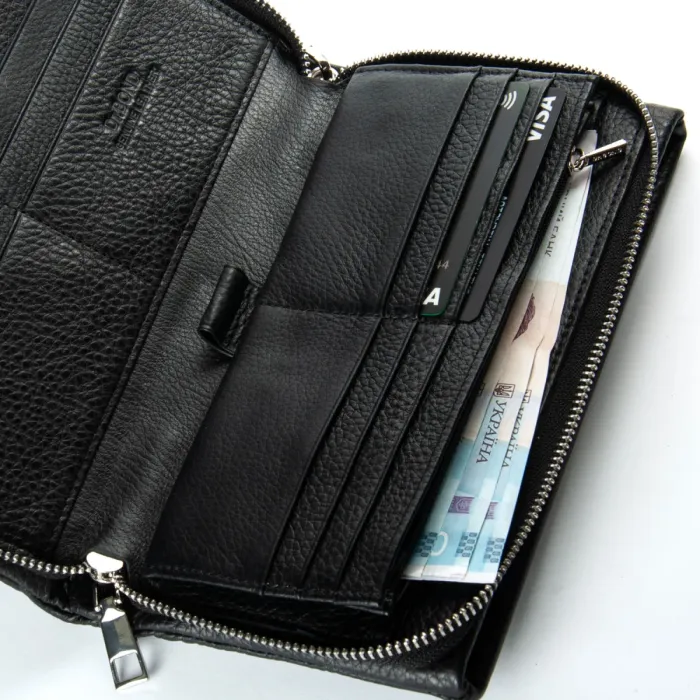 Кошелек Classic Мужской кожа DR. BOND MS-43B black