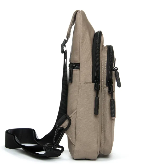 Сумка Мужская На Плечо нейлон Lanpad A4157 khaki бол