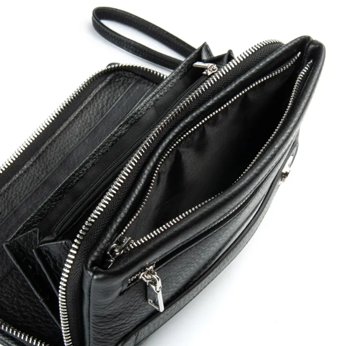 Кошелек Classic Мужской кожа DR. BOND MS-43B black