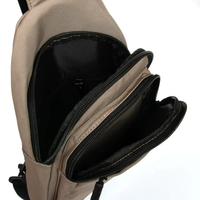 Сумка Мужская На Плечо нейлон Lanpad A4157 khaki бол