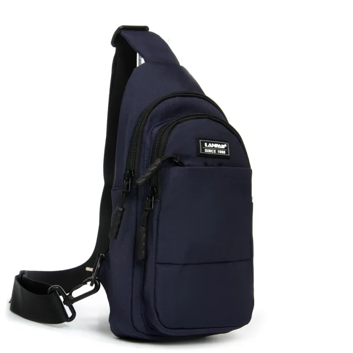 Сумка Мужская На Плечо нейлон Lanpad A4157 blue бол