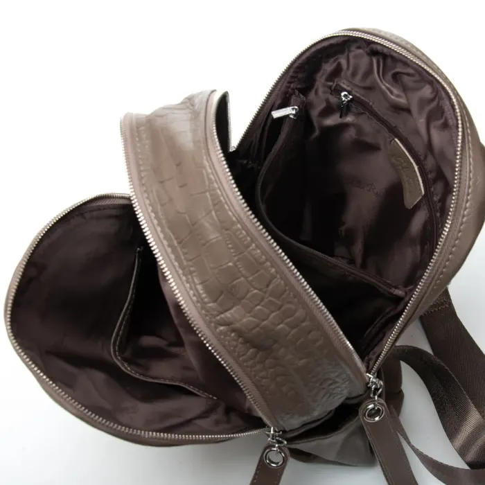 Сумка Женская Рюкзак кожа ALEX RAI 95518-9 khaki