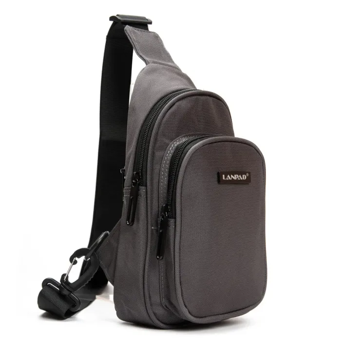 Сумка Мужская На Плечо нейлон Lanpad 63744 gray