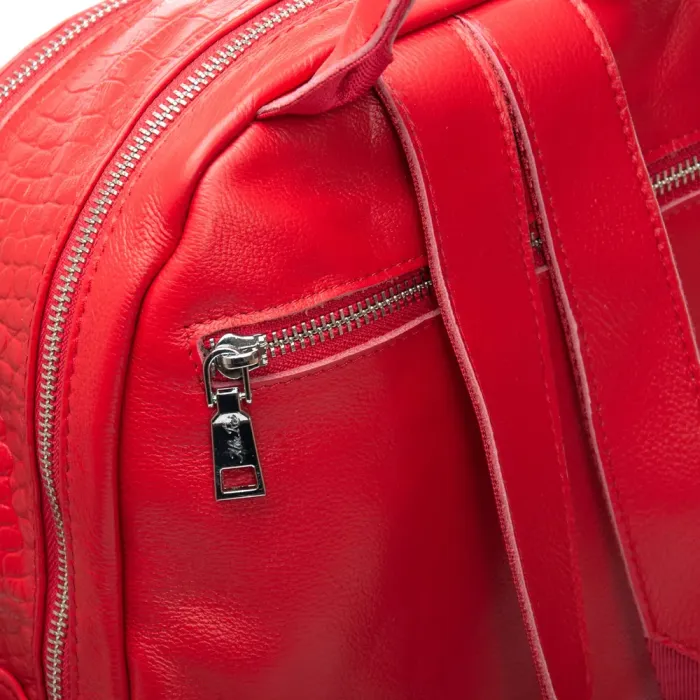 Сумка Женская Рюкзак кожа ALEX RAI 95518-9 red