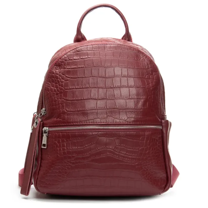 Сумка Женская Рюкзак кожа ALEX RAI 95518-9 bordo