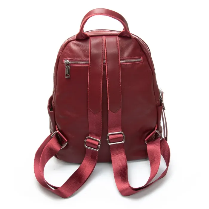 Сумка Женская Рюкзак кожа ALEX RAI 95518-9 bordo