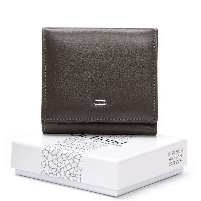 Кошелек Bright Женский кожа DR. BOND WS-219 gray